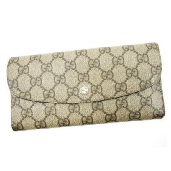 100% Authentic Gucci Leather Wallet 225-110824 - Picture 1 of 12